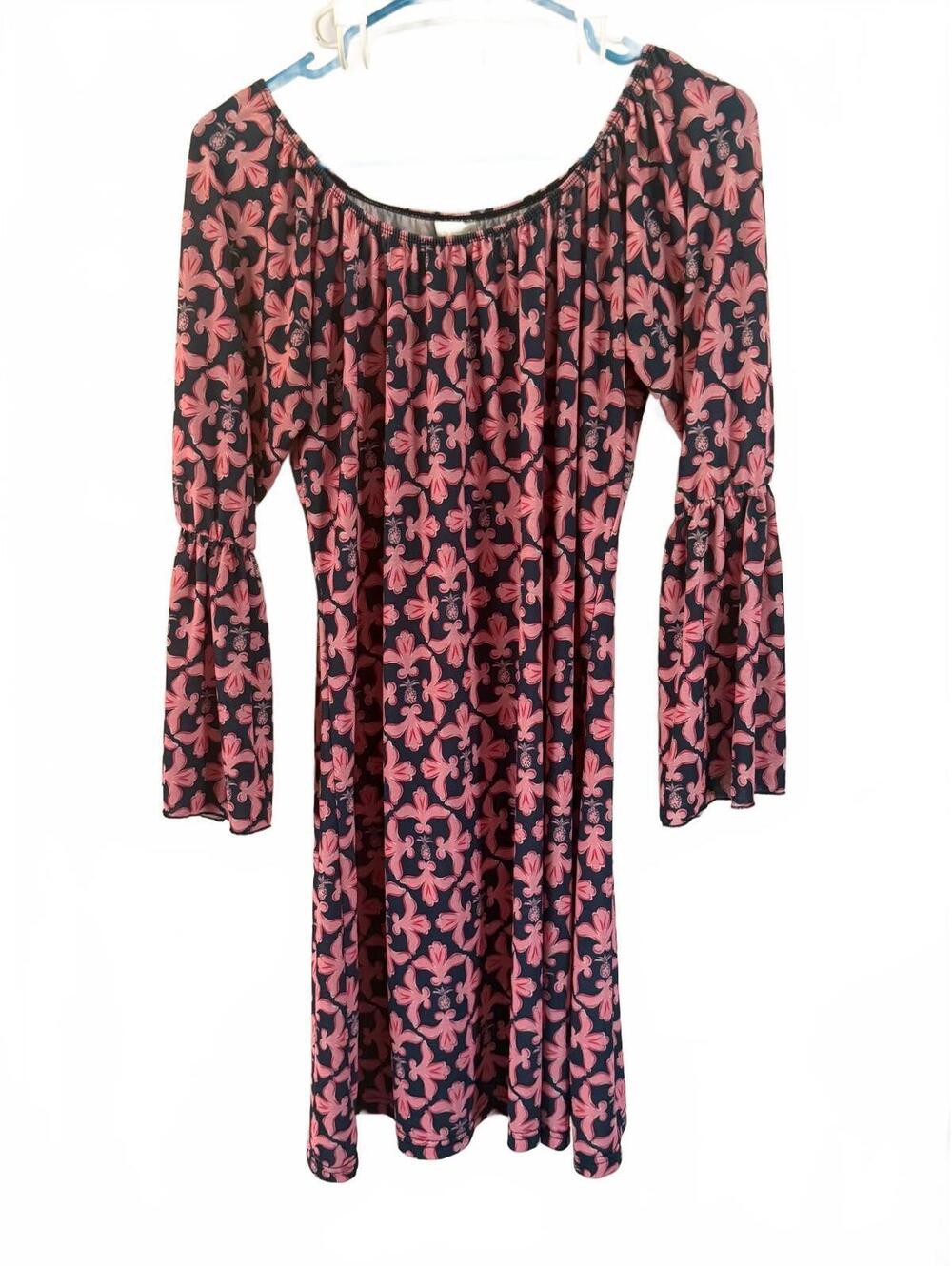 Simply South Women's Bell Sleeve Floral Dress Size L